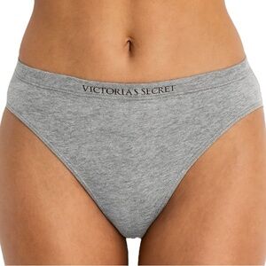 Victoria’s Secret Seamless Heather Gray Bikini Panty Large